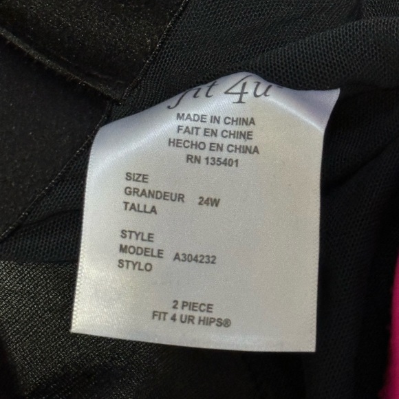 NWT Women’s Fit 4 U Two Piece Swim Suit 24W - Picture 3 of 9